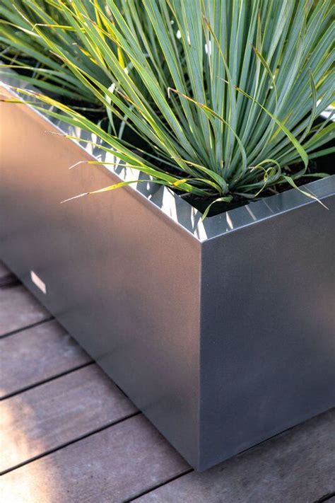 metal wall planter box|galvanized steel planter boxes.